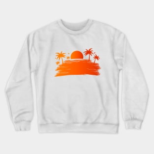 Twilight Summer Beach Corona Covid Crewneck Sweatshirt